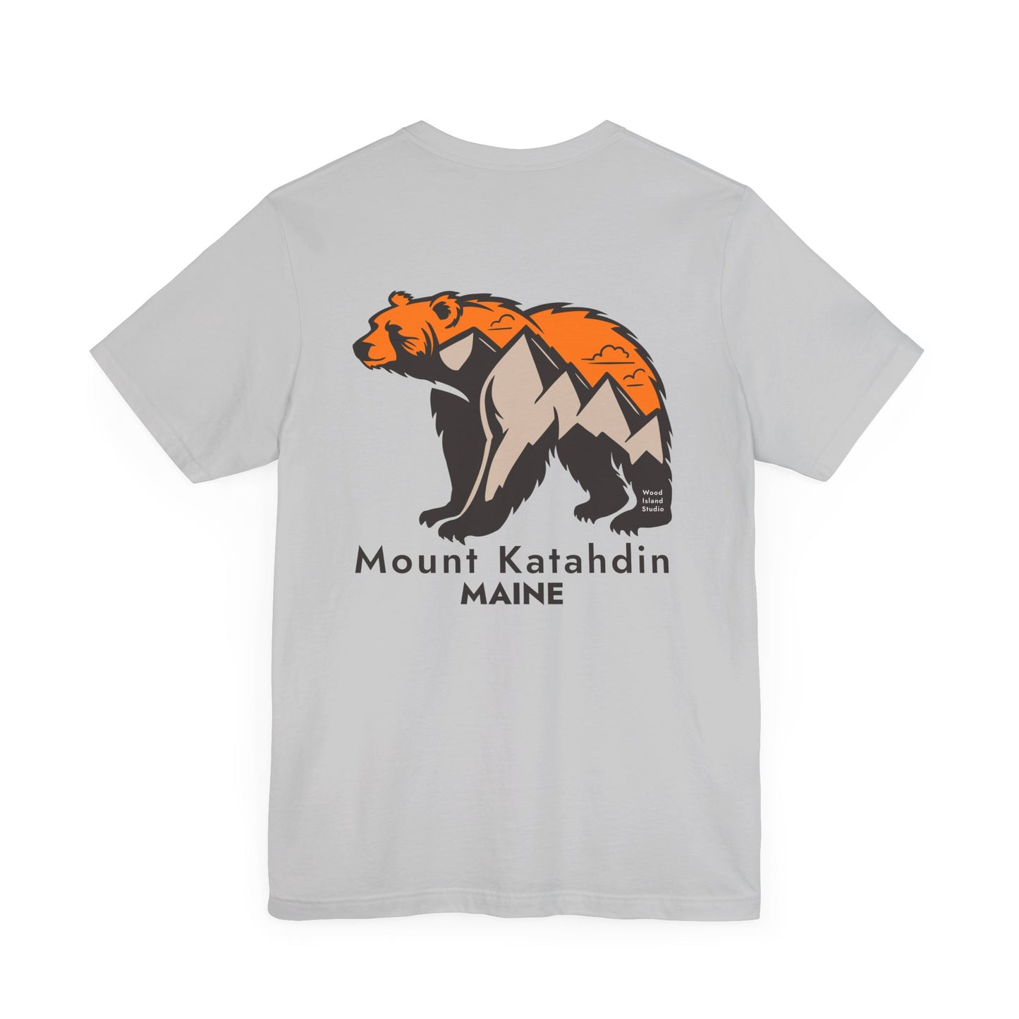 Mount Katahdin Maine Bear Graphic Unisex Tee