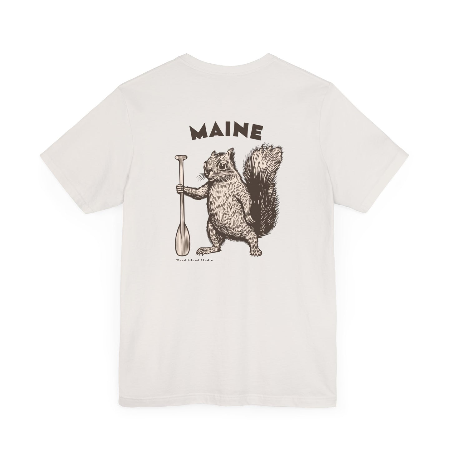 Maine Oar Squirrel Graphic Unisex Tee