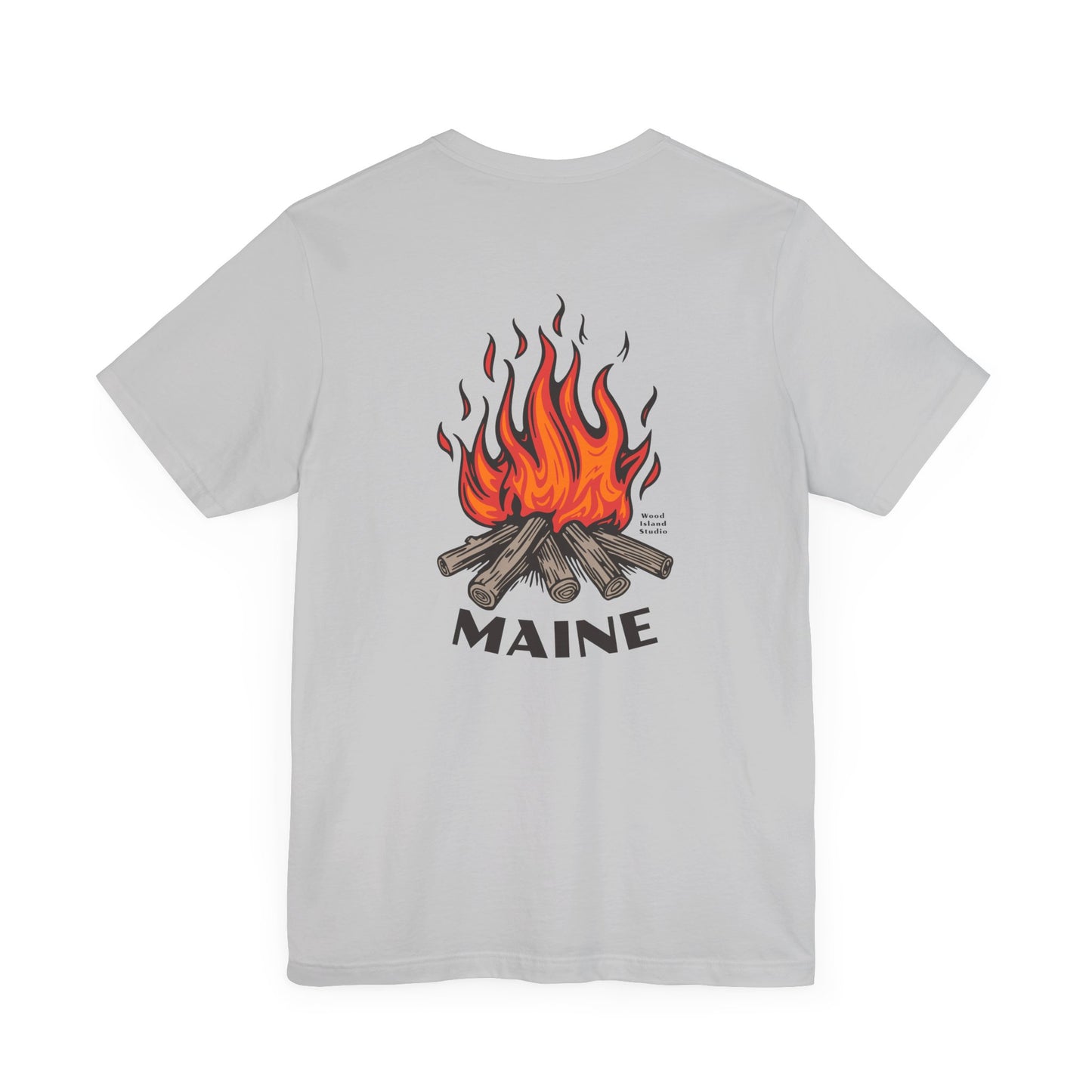 Maine Campfire Graphic Unisex Tee
