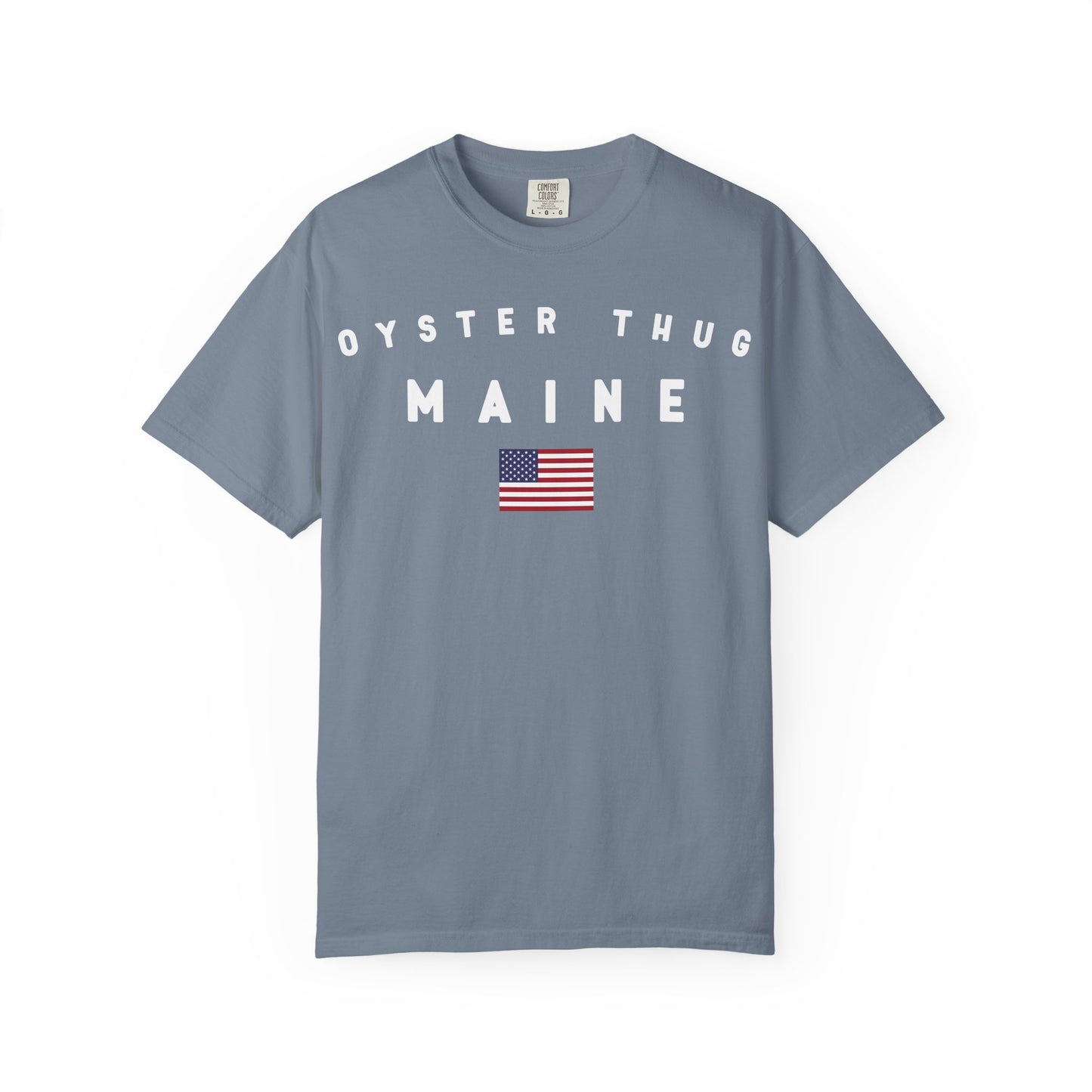 Oyster Thug Maine Tee Shirt - White Letters