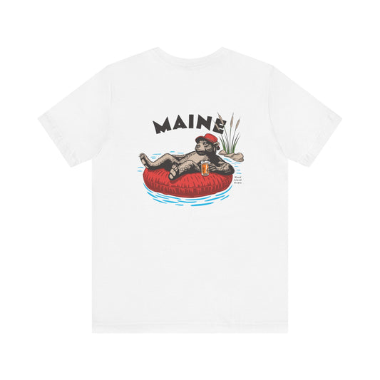 Maine Rafting Bear Graphic Tee