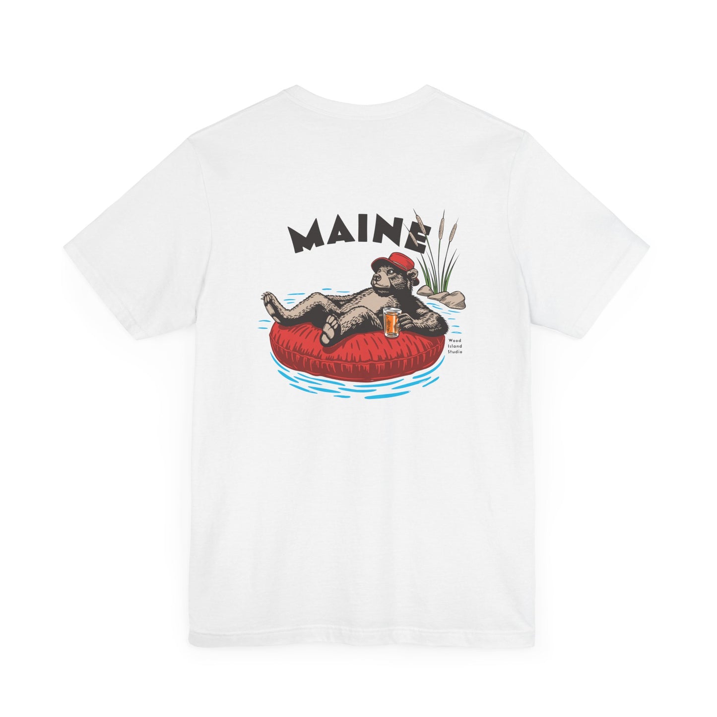 Maine Rafting Bear Graphic Tee