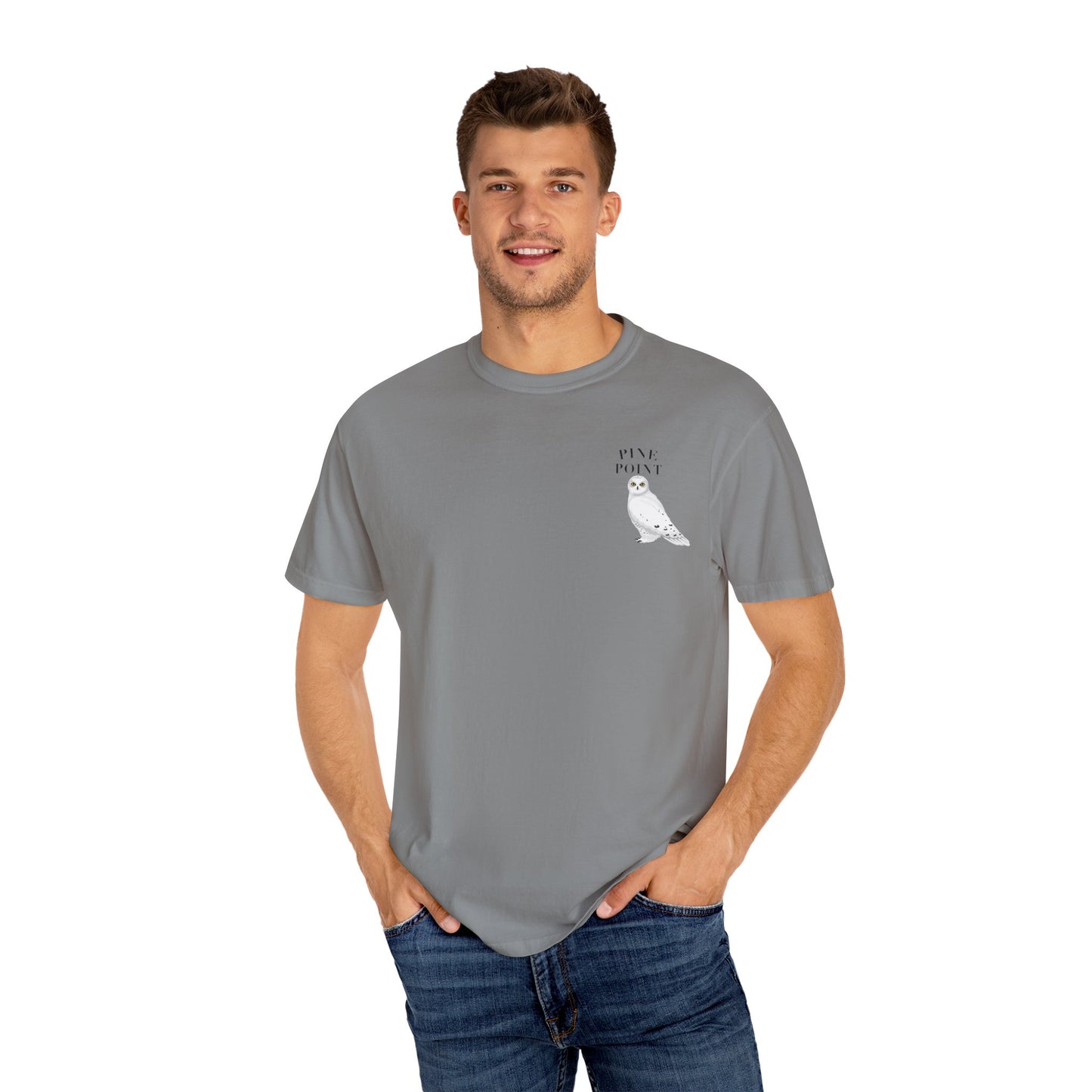 Pine Point Snowy Owl Tee – Comfort Colors 1717