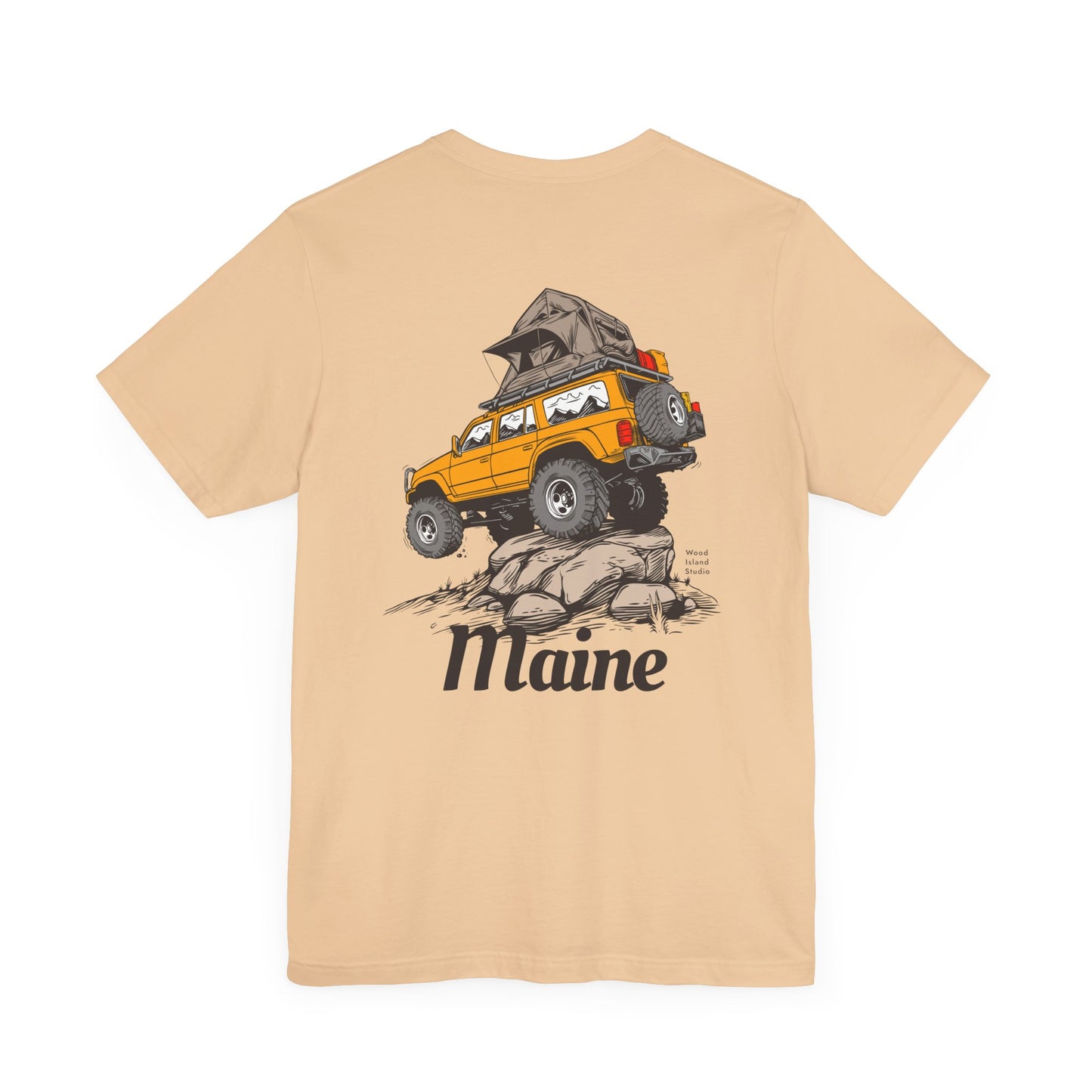 Offroad Maine Camping Graphic Unisex Tee