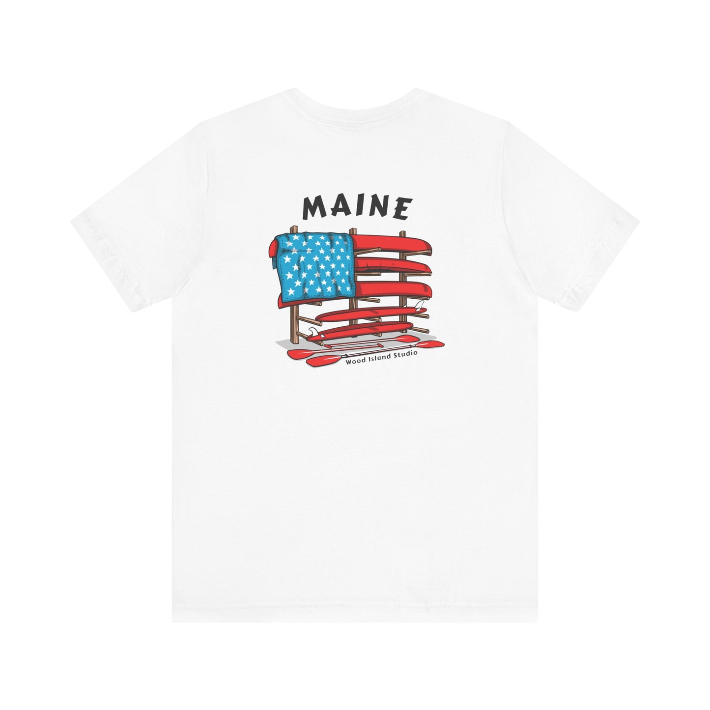 Maine Graphic Unisex Tee - Celebrate Patriotism with Style