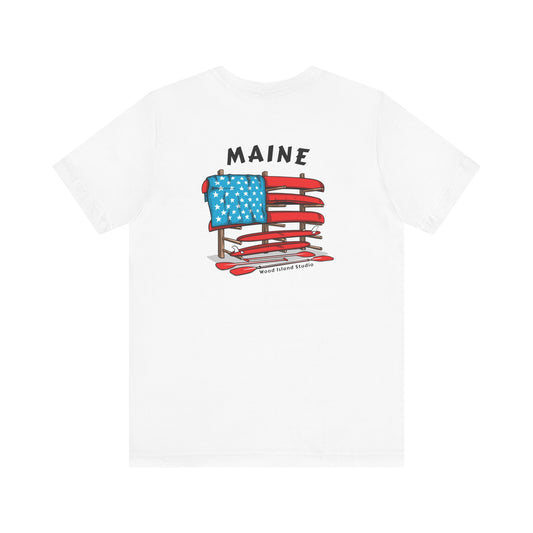Maine Graphic Unisex Tee - Celebrate Patriotism with Style