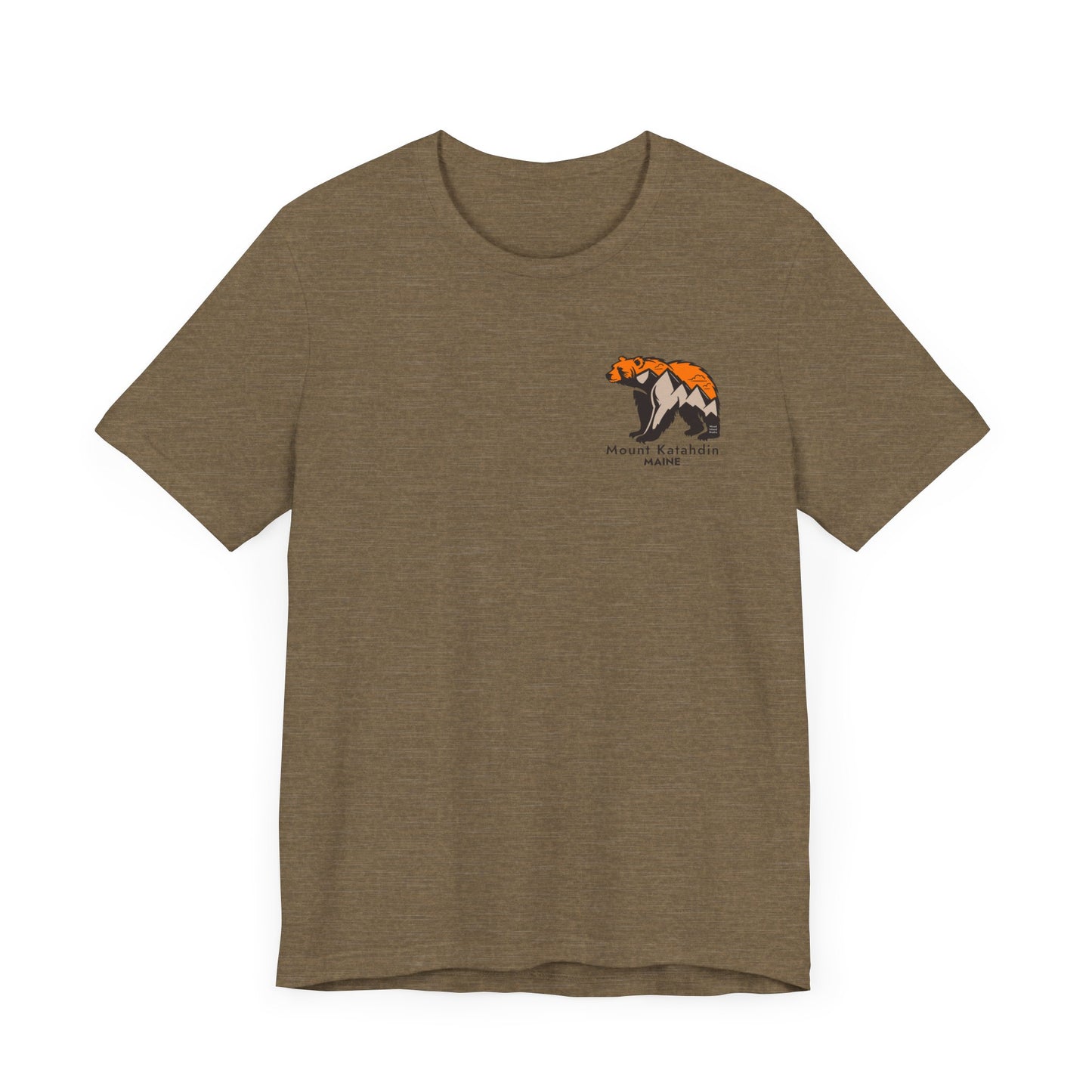 Mount Katahdin Maine Bear Graphic Unisex Tee