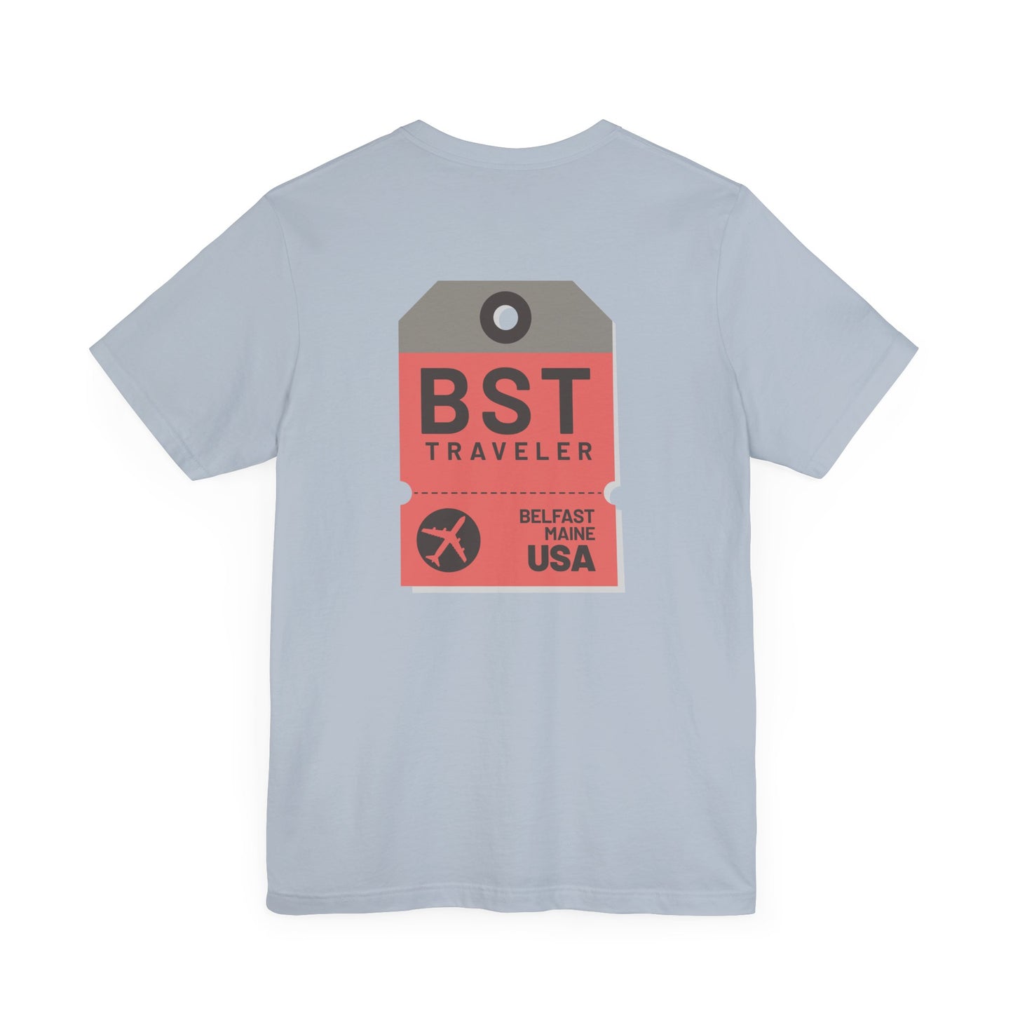 Belfast Maine Luggage Tag Graphic Tee BST