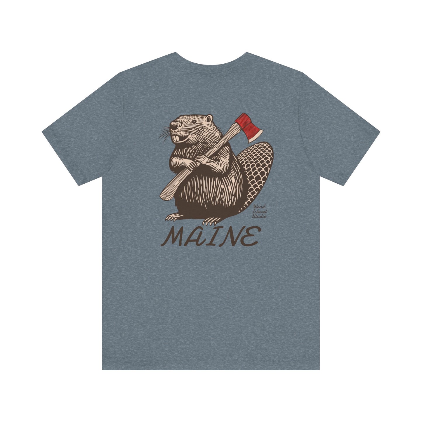 Beaver Axe Maine Graphic Unisex Tee