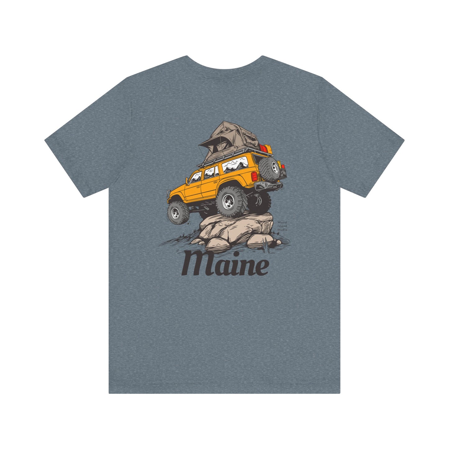 Offroad Maine Camping Graphic Unisex Tee