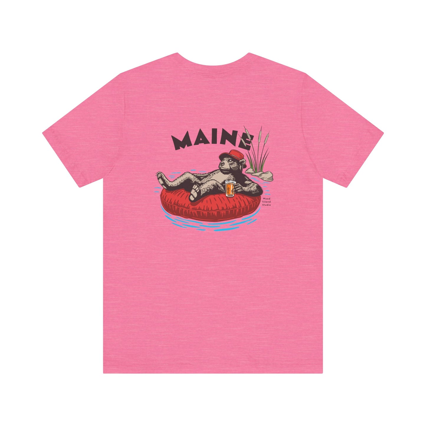 Portland Maine Rafting Bear Graphic Tee