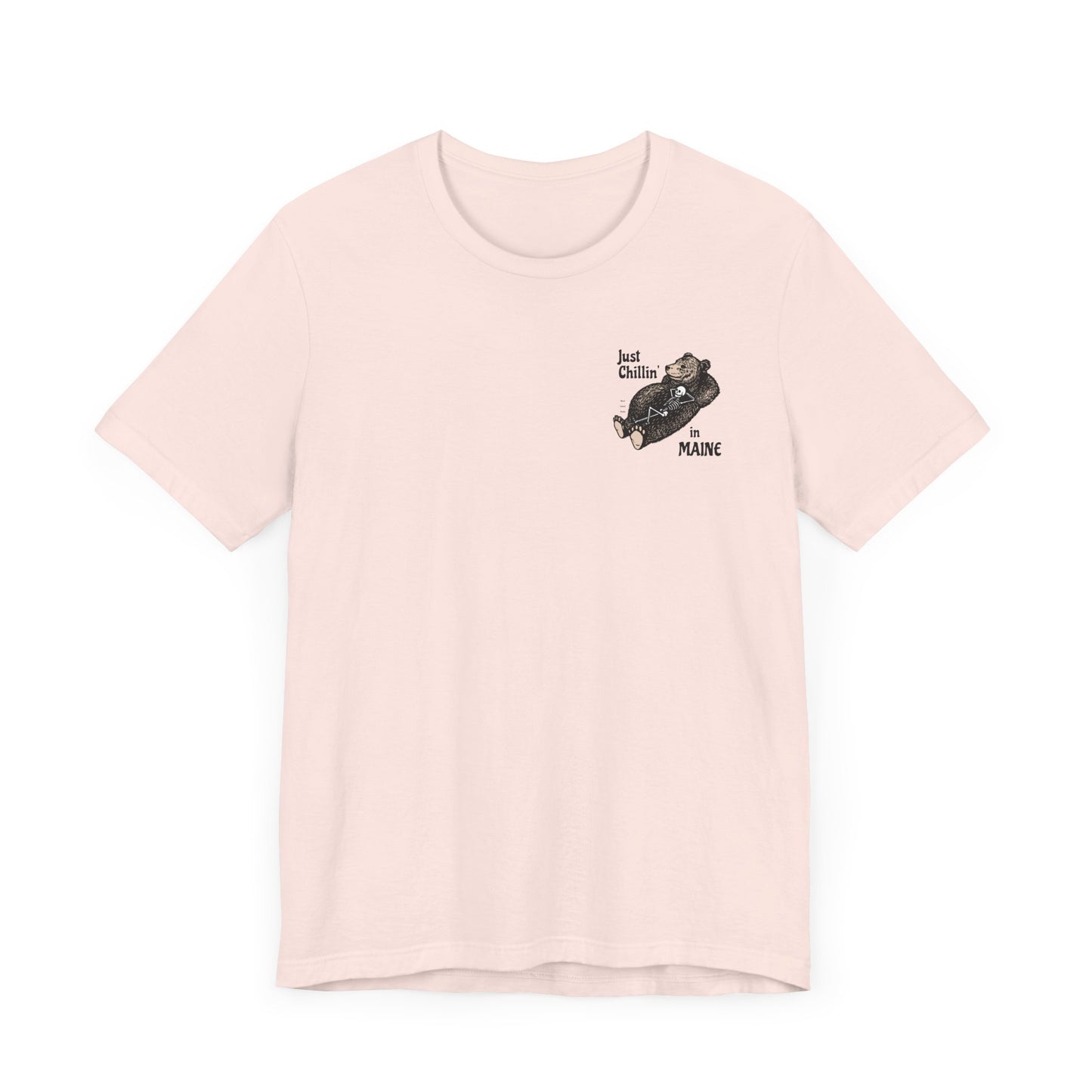 Hibernating Bear in Maine Graphic Unisex Tee