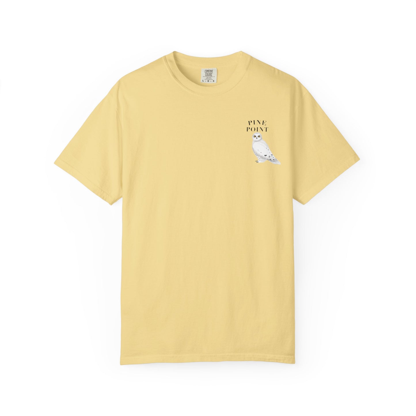 Pine Point Snowy Owl Tee – Comfort Colors 1717