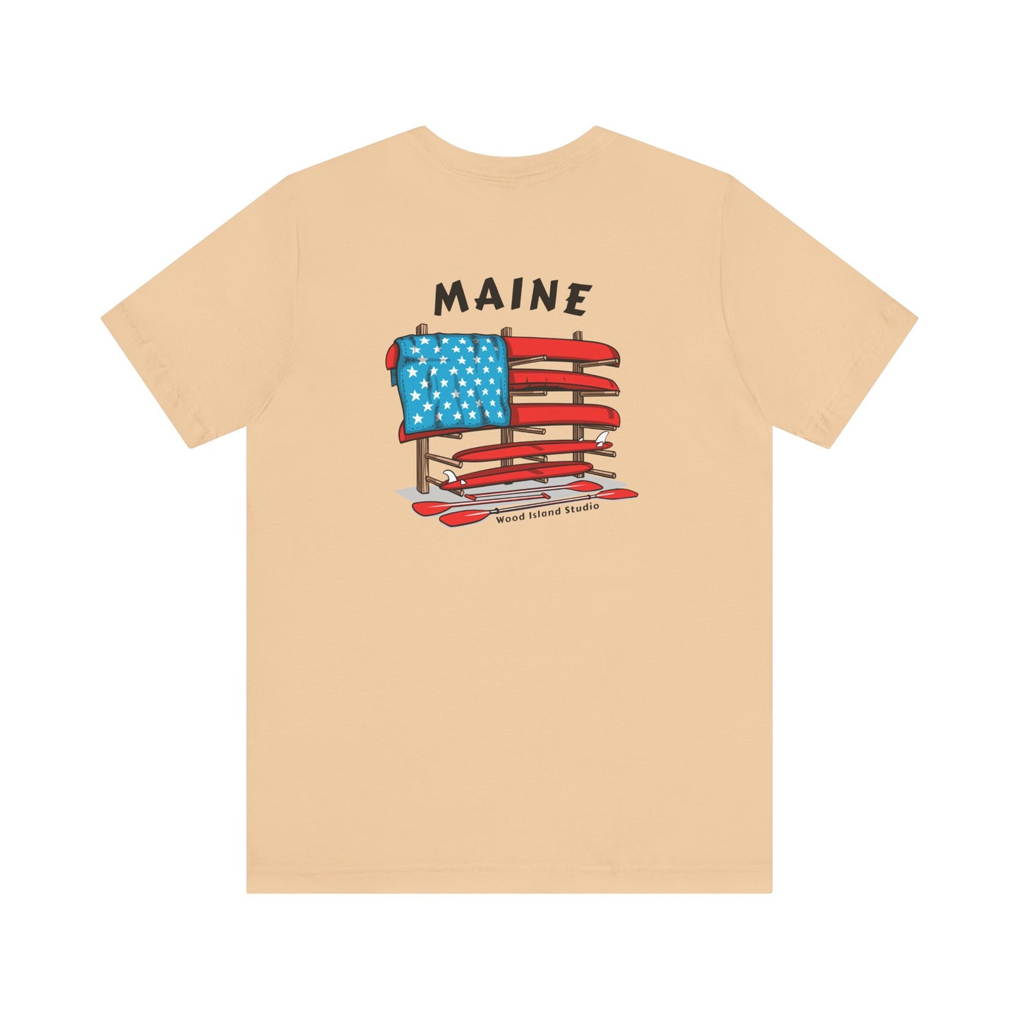Maine Graphic Unisex Tee - Celebrate Patriotism with Style