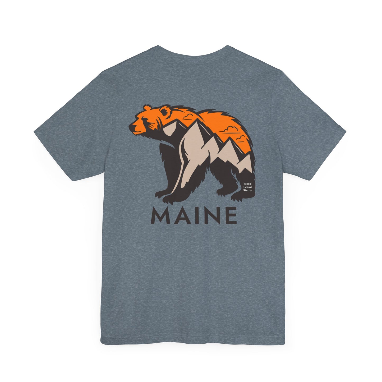 Maine Mountain Bear Graphic Unisex Tee