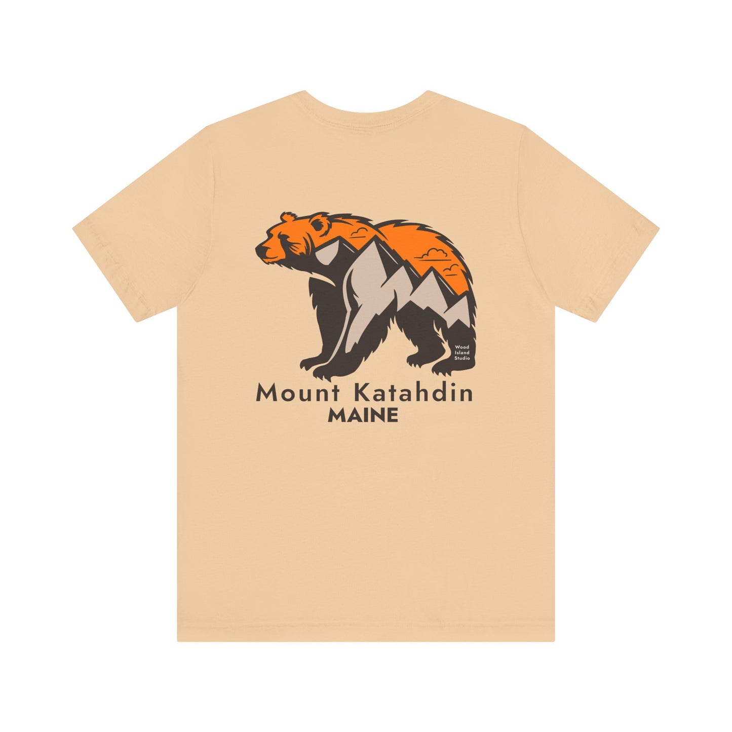 Mount Katahdin Maine Bear Graphic Unisex Tee