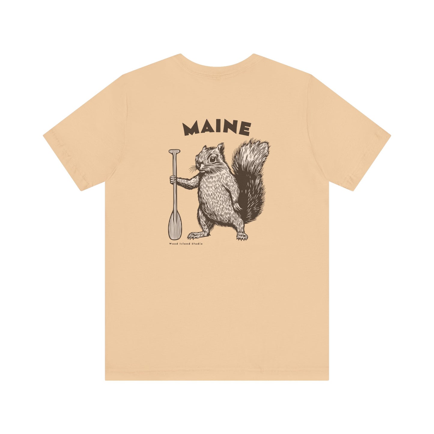Maine Oar Squirrel Graphic Unisex Tee
