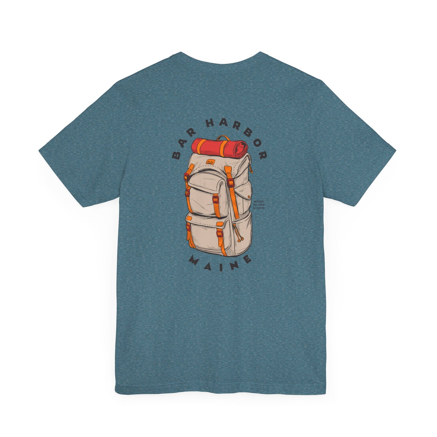 Bar Harbor Maine Backpacking Graphic Tee