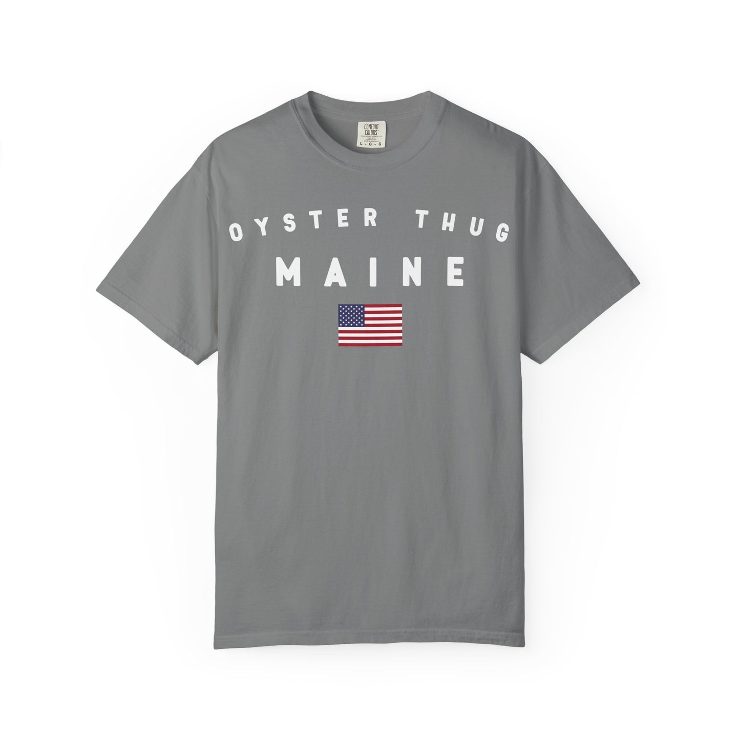 Oyster Thug Maine Tee Shirt - White Letters