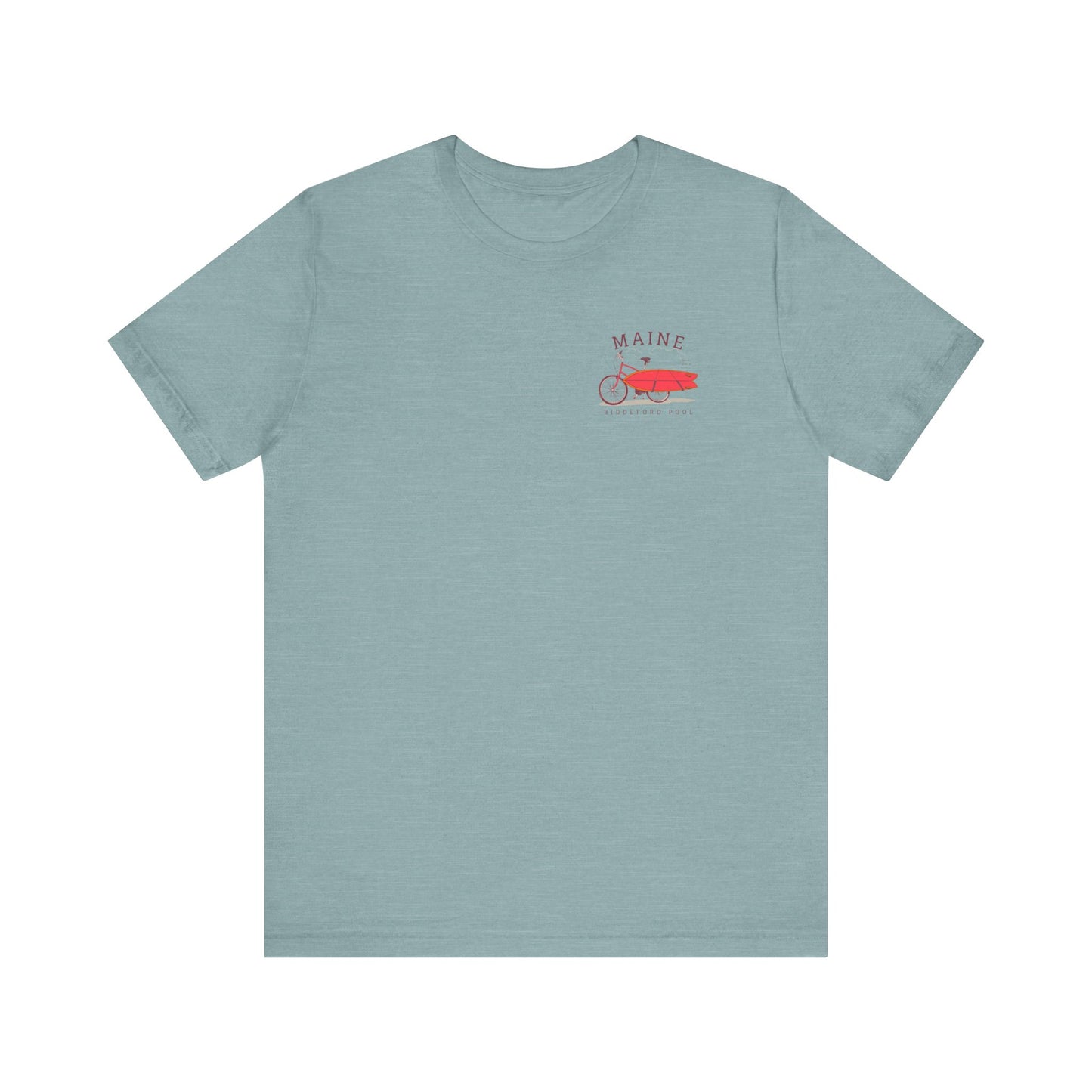 Biddeford Pool Maine Vintage Bike Surf Tee - Unisex Jersey Short Sleeve T-Shirt
