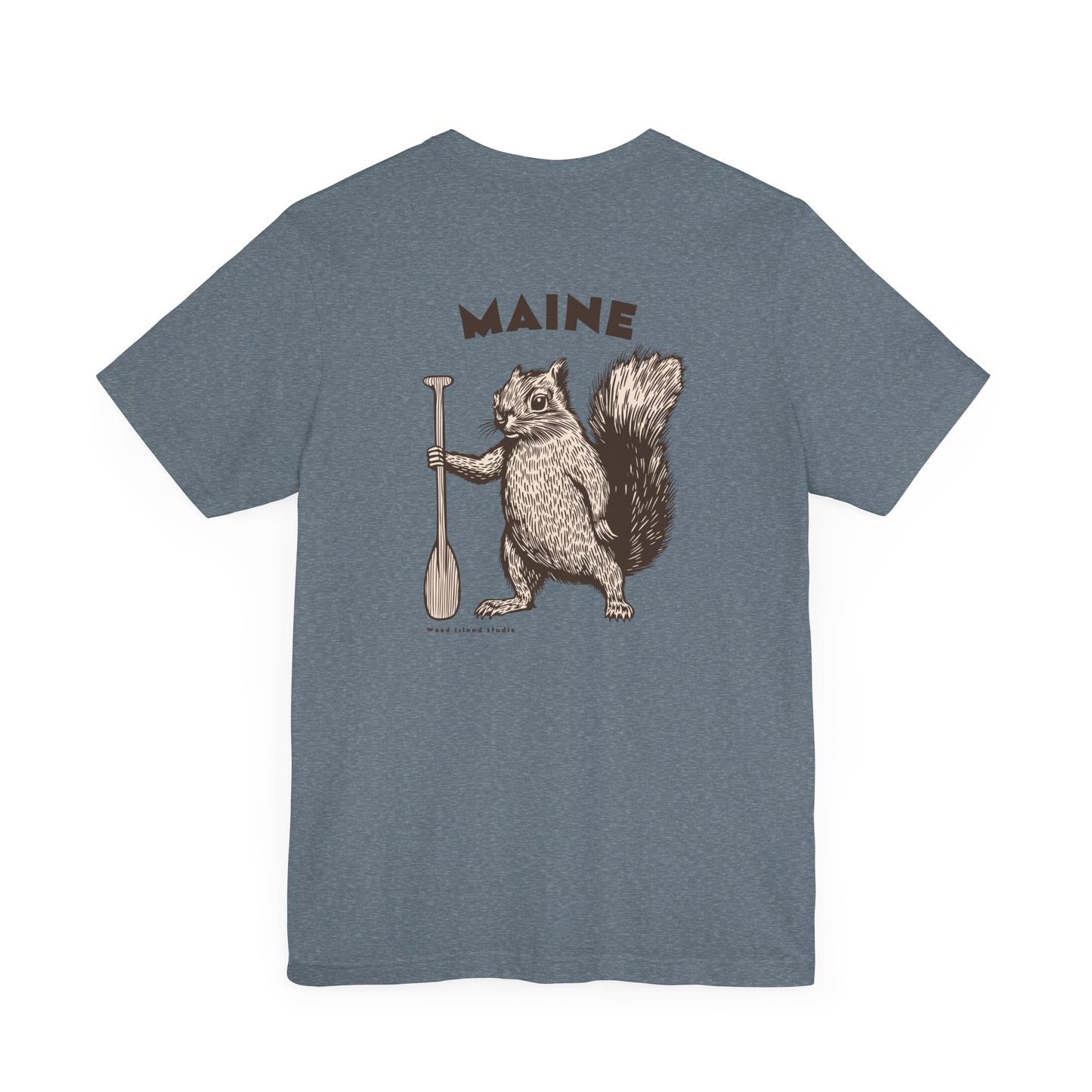 Maine Oar Squirrel Graphic Unisex Tee