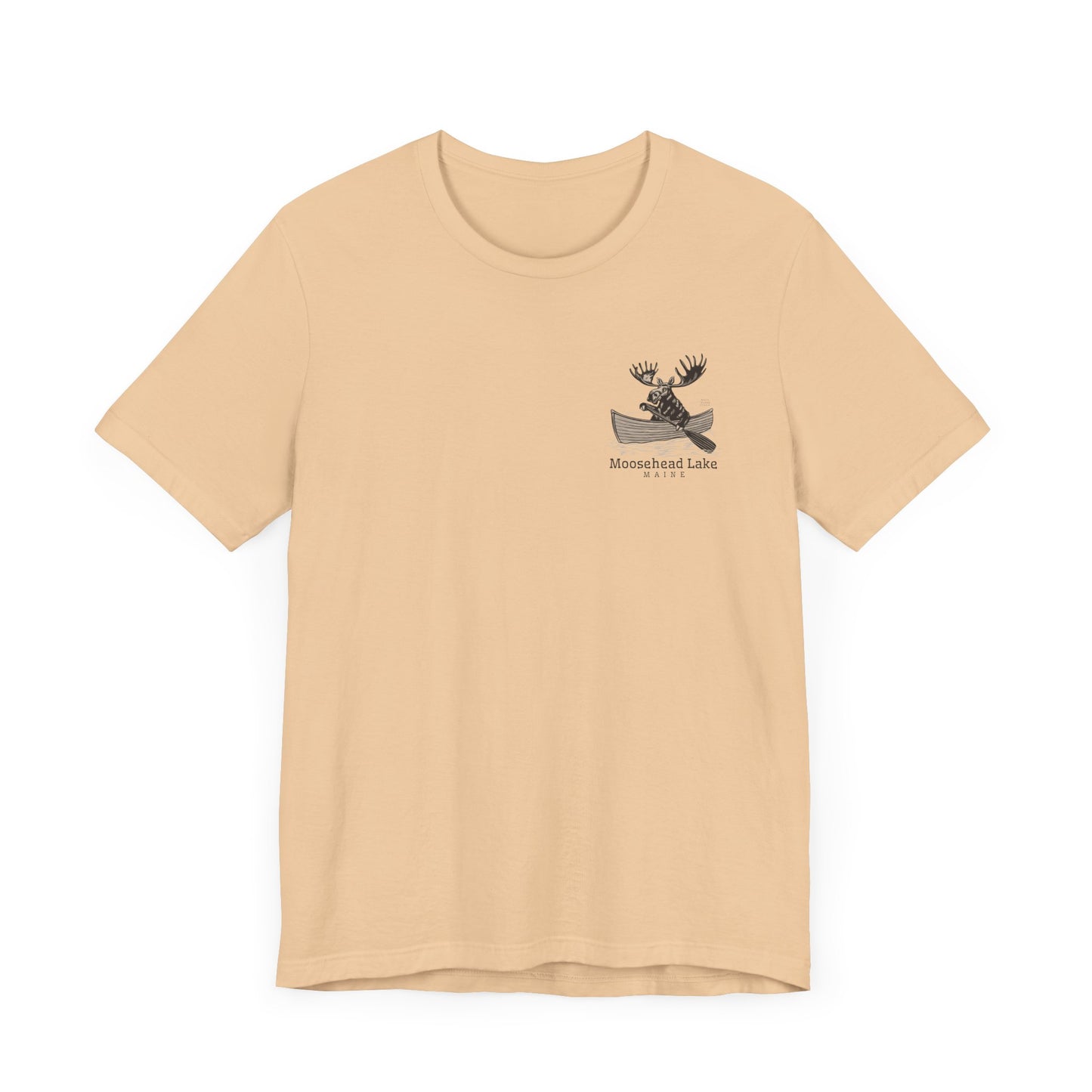 Moosehead Lake Maine Moose Rowing Adventure Tee - Unisex Jersey Short Sleeve T-Shirt