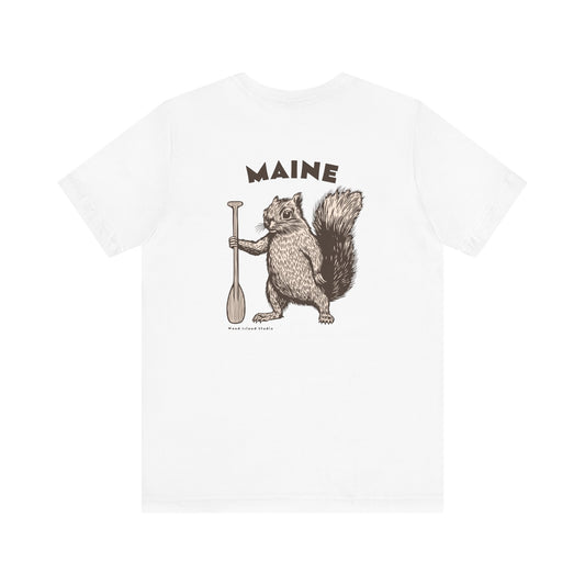 Maine Oar Squirrel Graphic Unisex Tee
