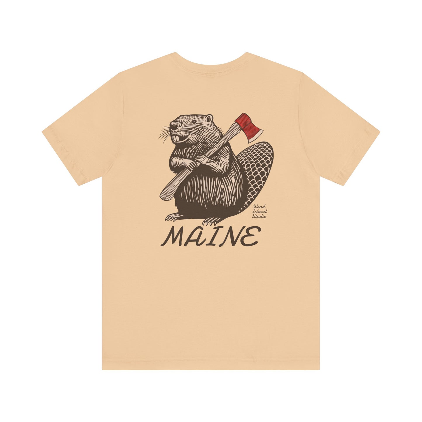 Beaver Axe Maine Graphic Unisex Tee