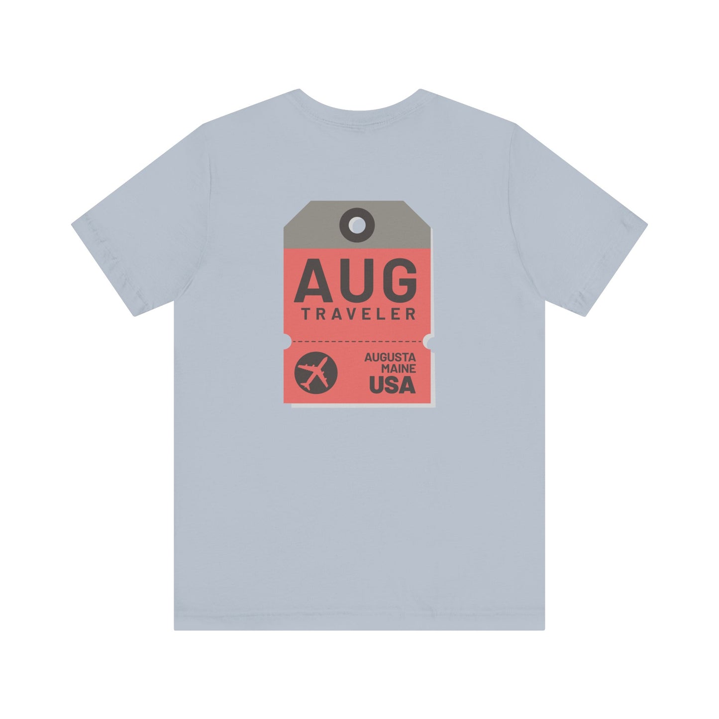 Augusta Maine Luggage Tag Graphic Tee AUG