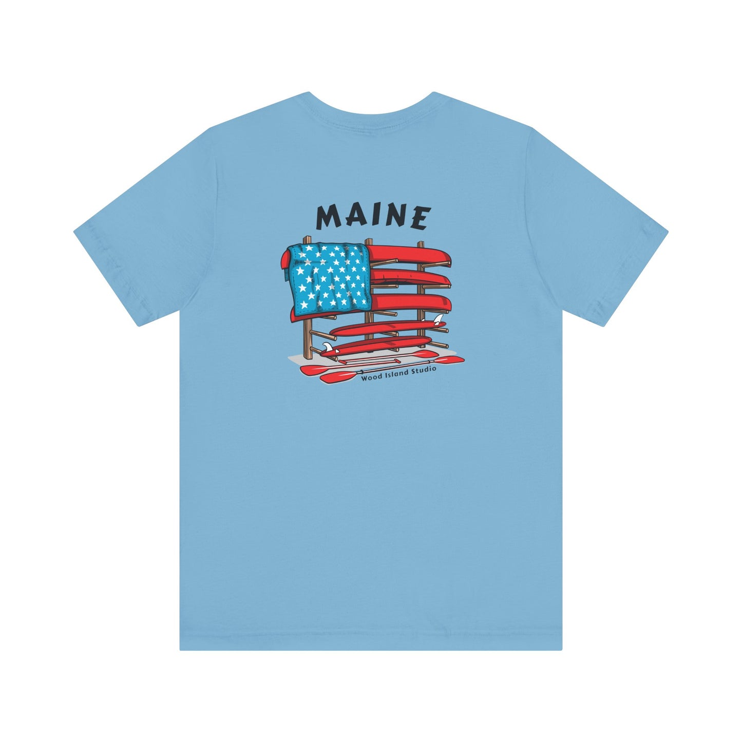 Maine Graphic Unisex Tee - Celebrate Patriotism with Style
