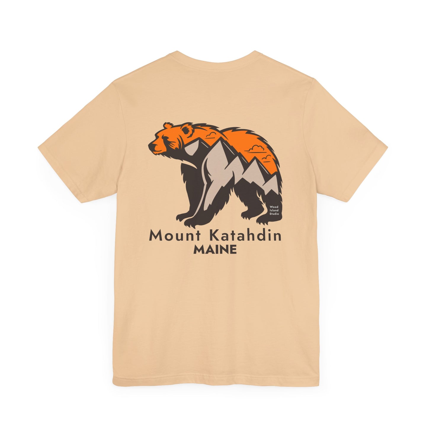 Mount Katahdin Maine Bear Graphic Unisex Tee
