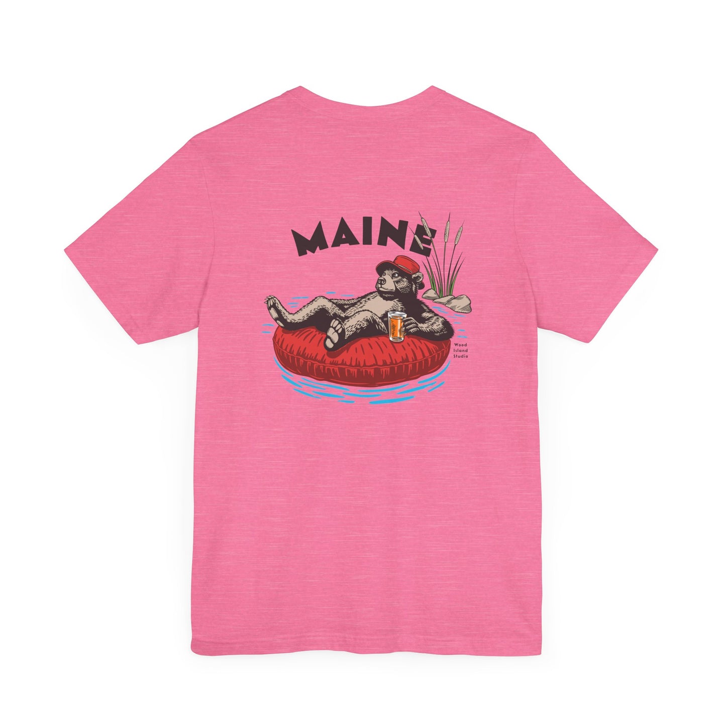 Maine Rafting Bear Graphic Tee