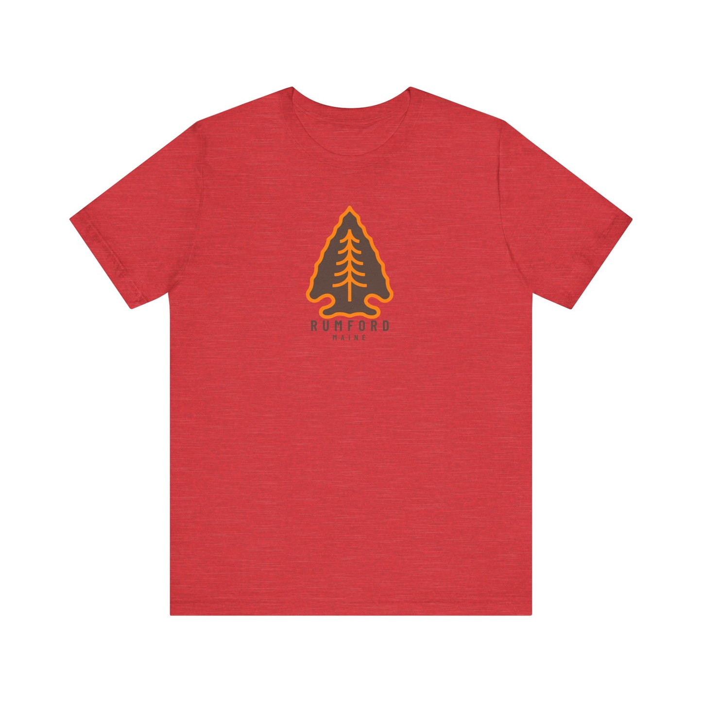 Rumford Maine Arrowhead Graphic Tee - Unisex Short Sleeve T-Shirt