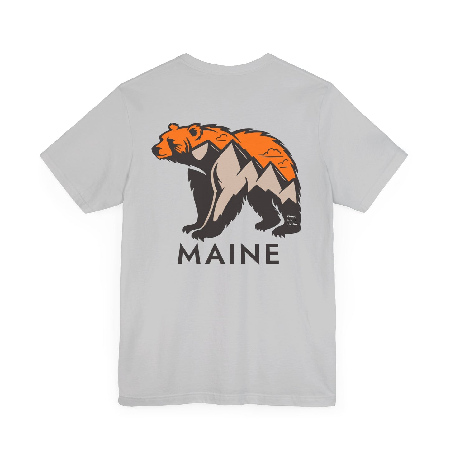 Maine Mountain Bear Graphic Unisex Tee