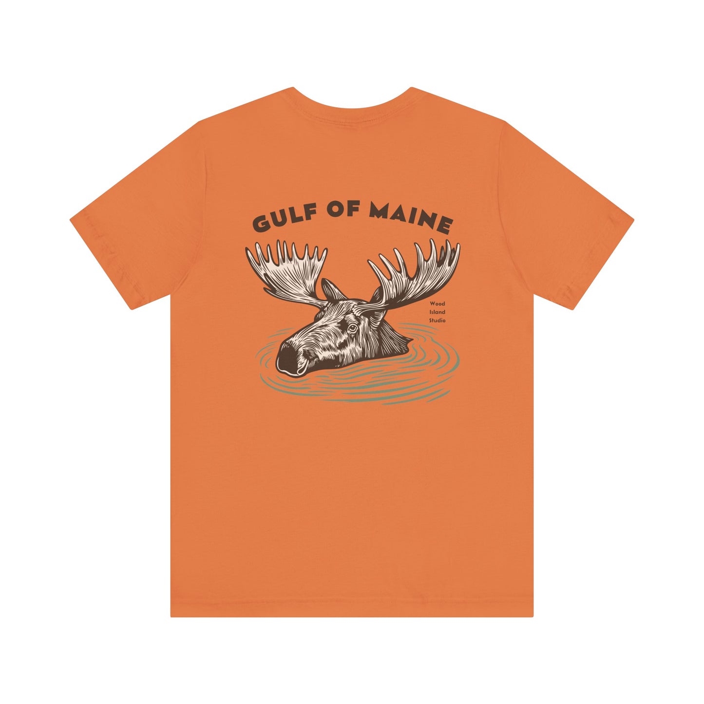 Gulf of Maine Moose Graphic Tee - Unisex Short Sleeve T-Shirt