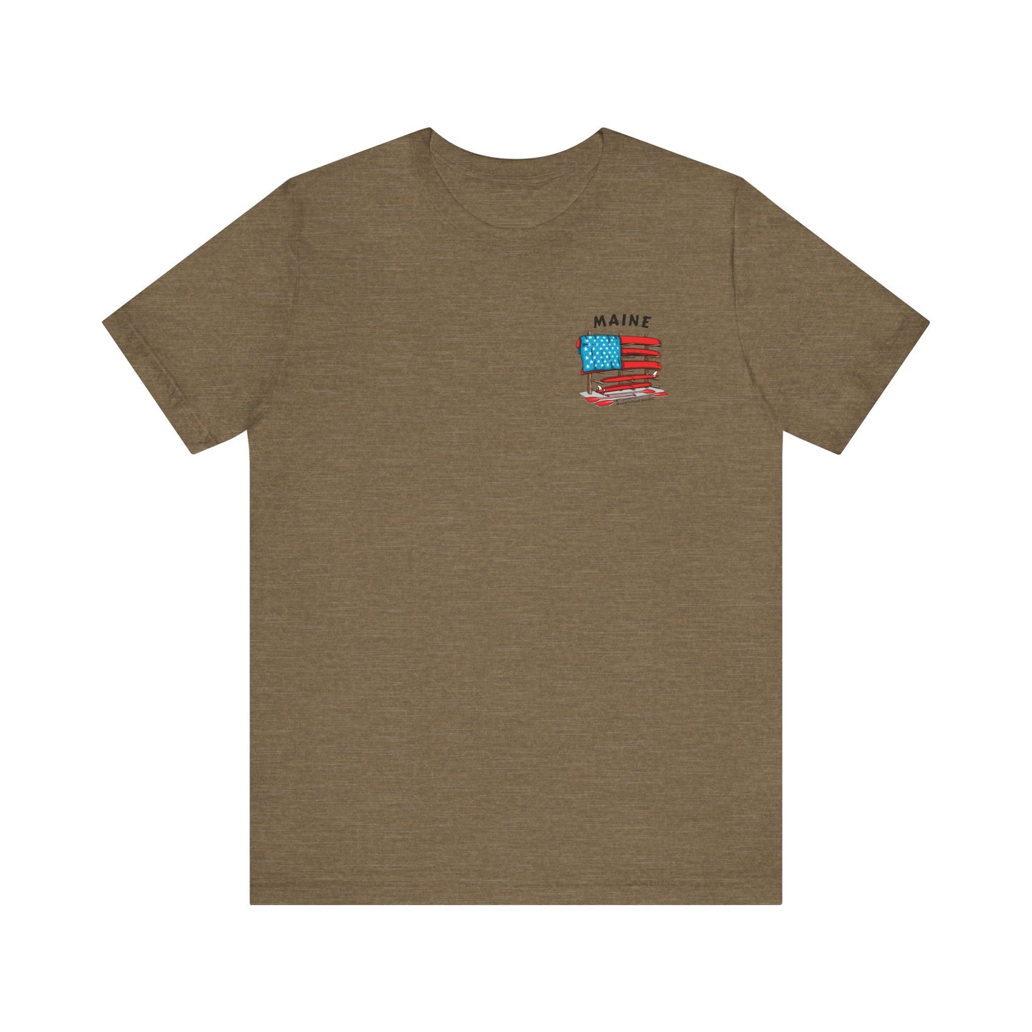 Maine Graphic Unisex Tee - Celebrate Patriotism with Style