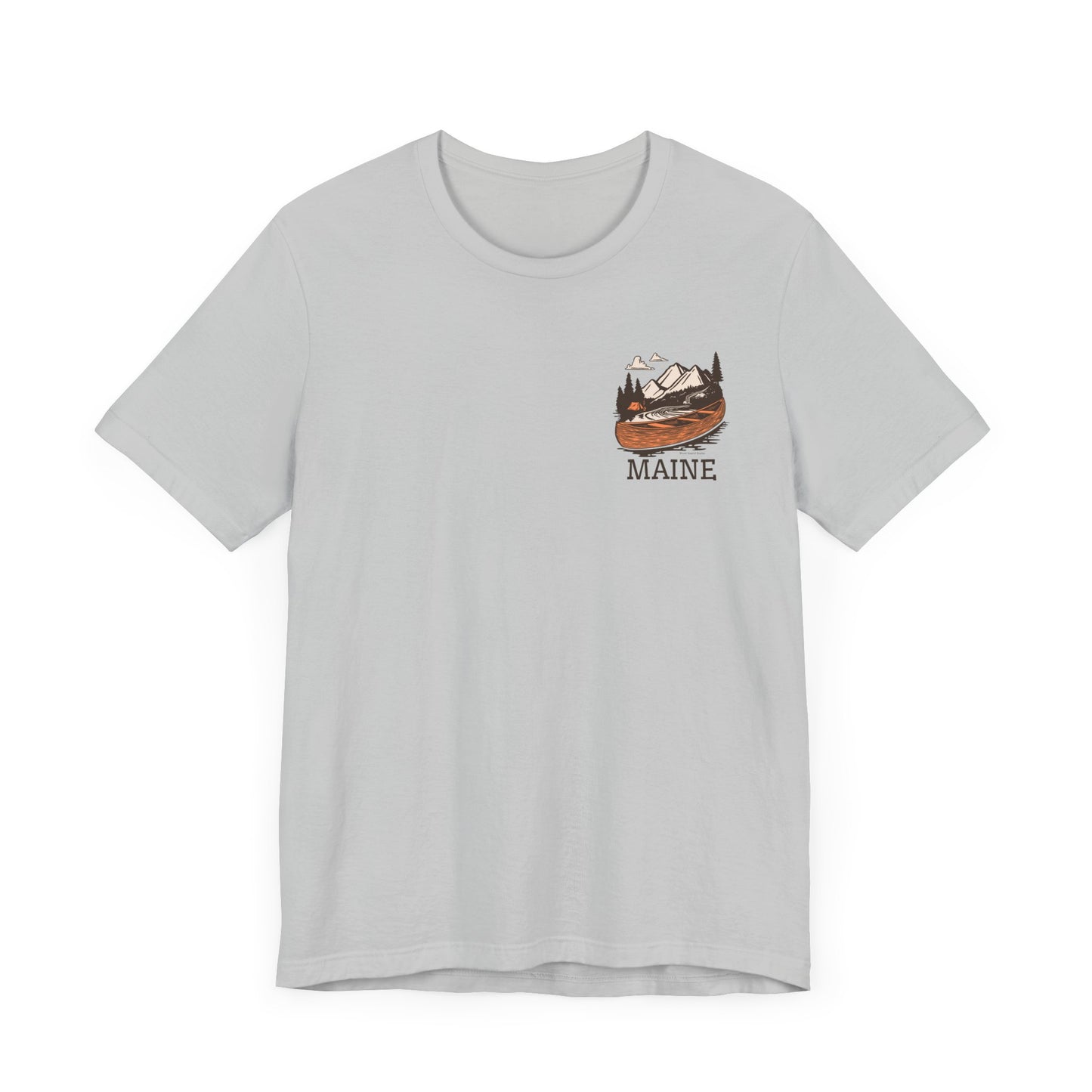 Canoeing in Maine Graphic Unisex Tee