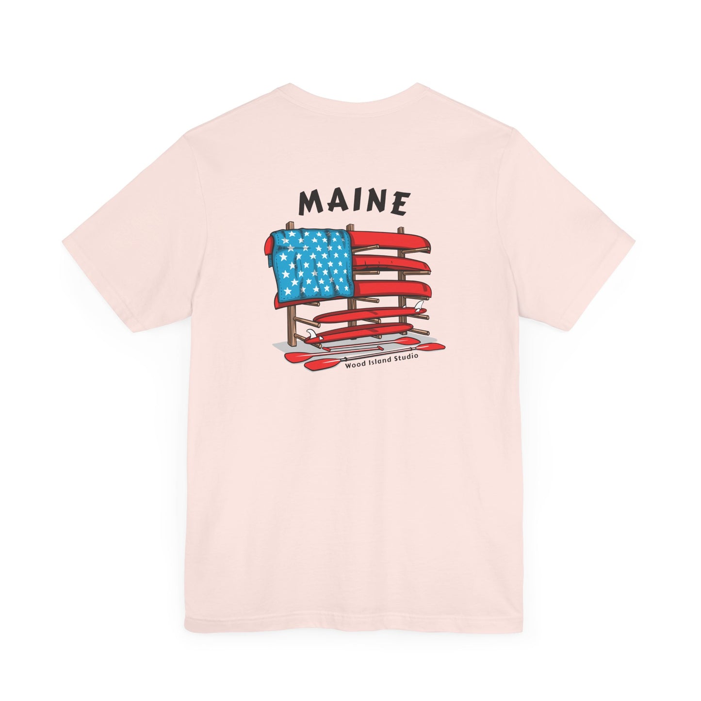 Maine Graphic Unisex Tee - Celebrate Patriotism with Style