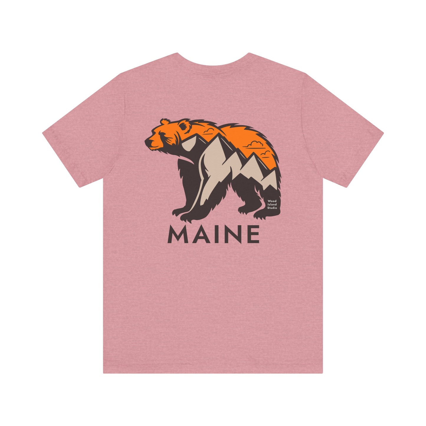 Maine Mountain Bear Graphic Unisex Tee