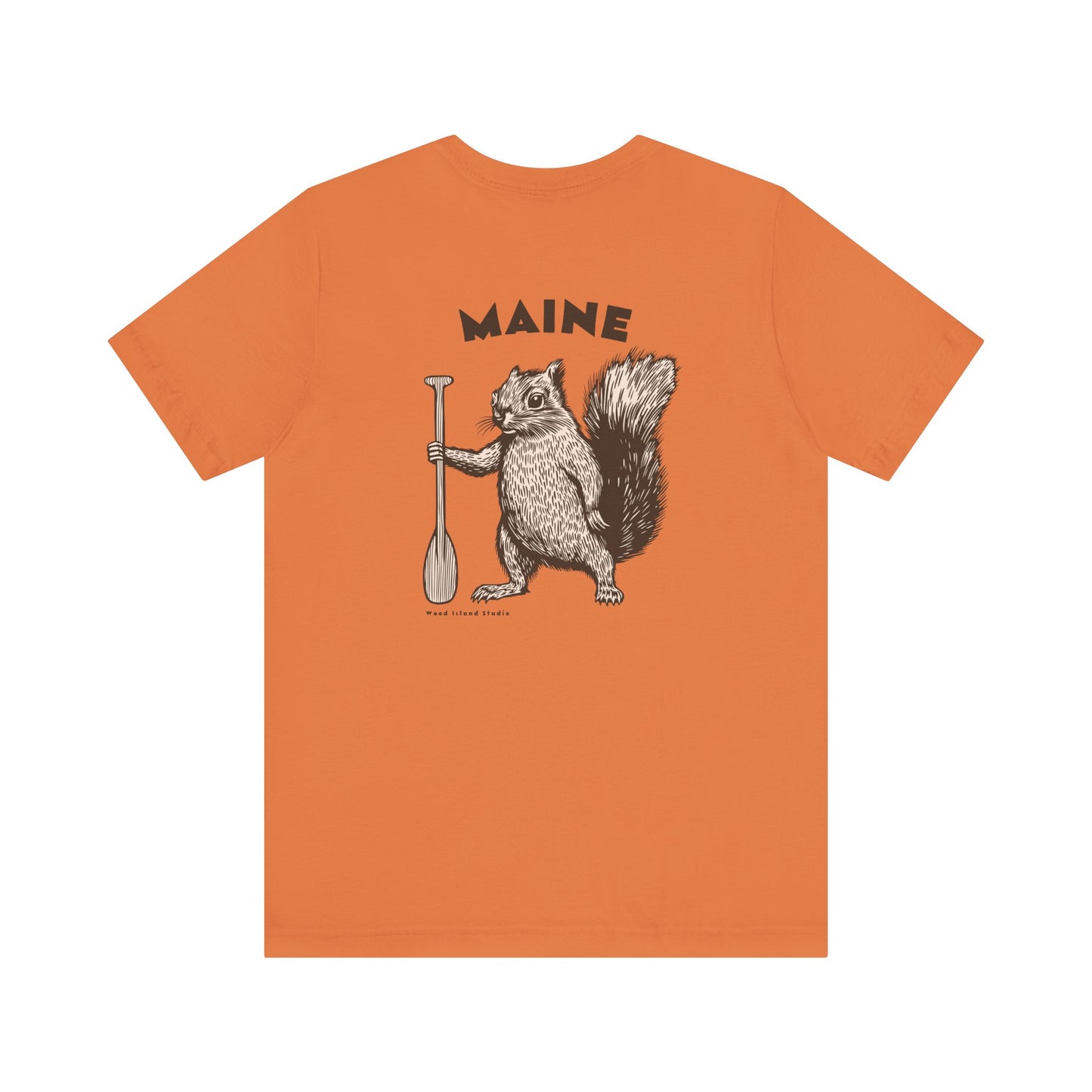 Maine Oar Squirrel Graphic Unisex Tee