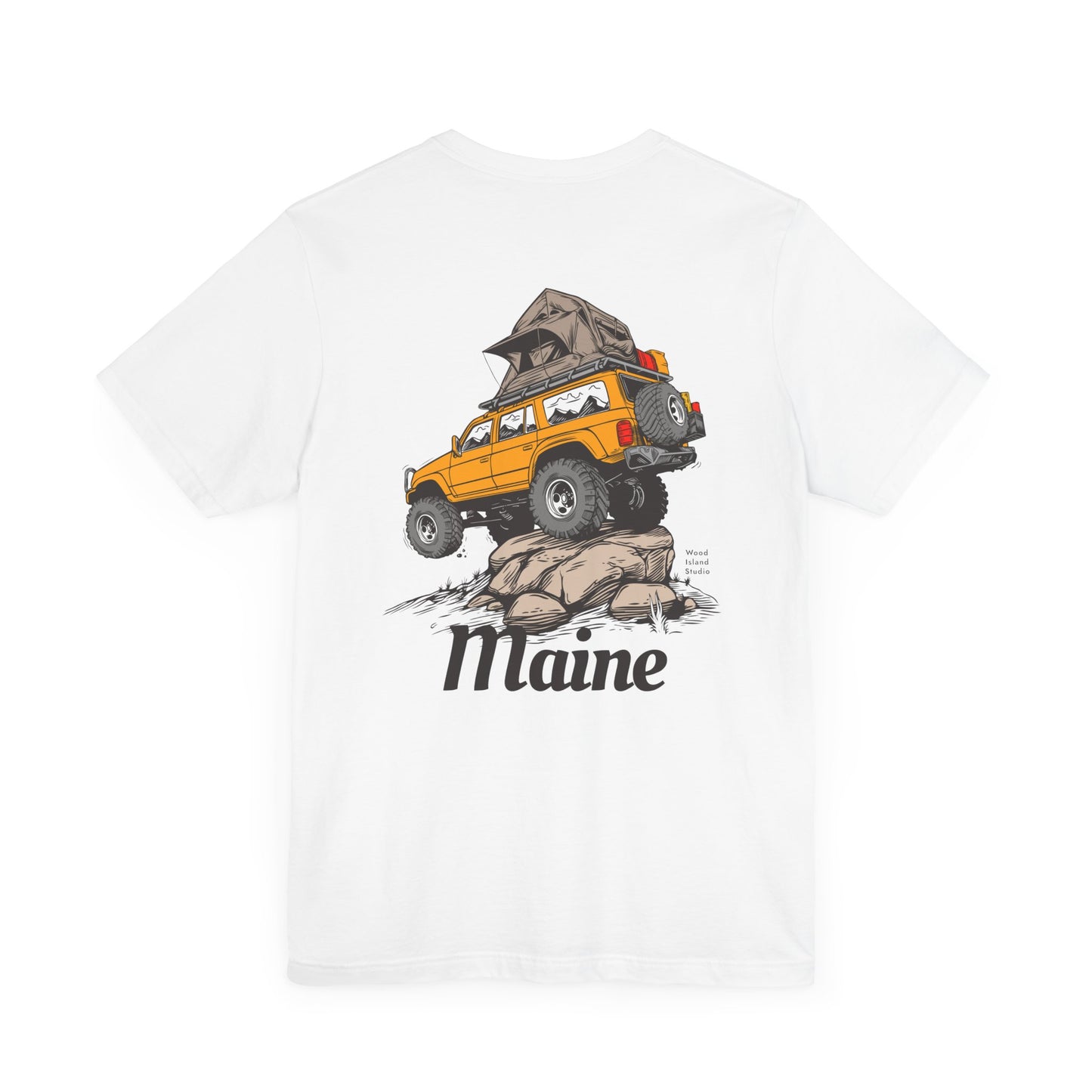 Offroad Maine Camping Graphic Unisex Tee