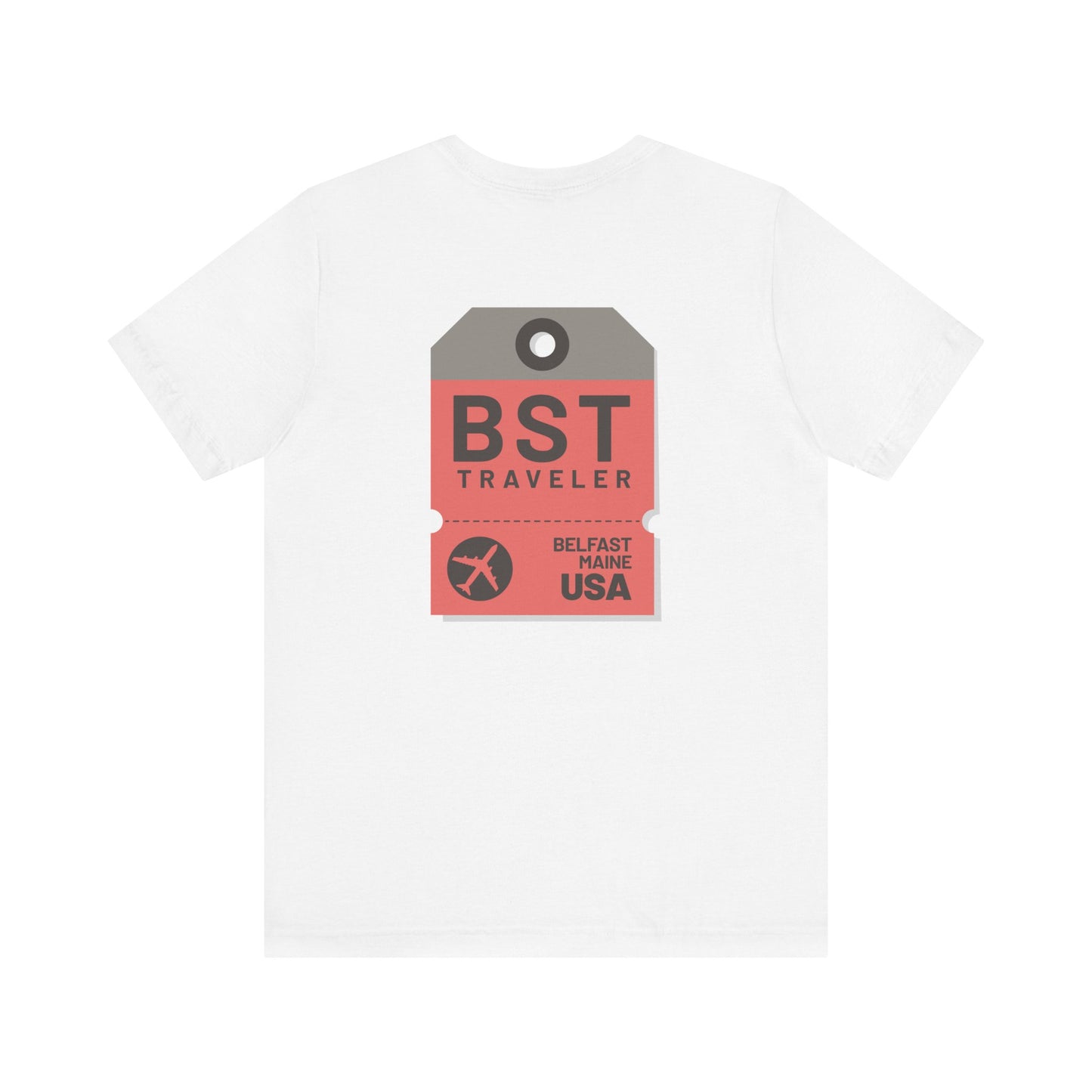 Belfast Maine Luggage Tag Graphic Tee BST