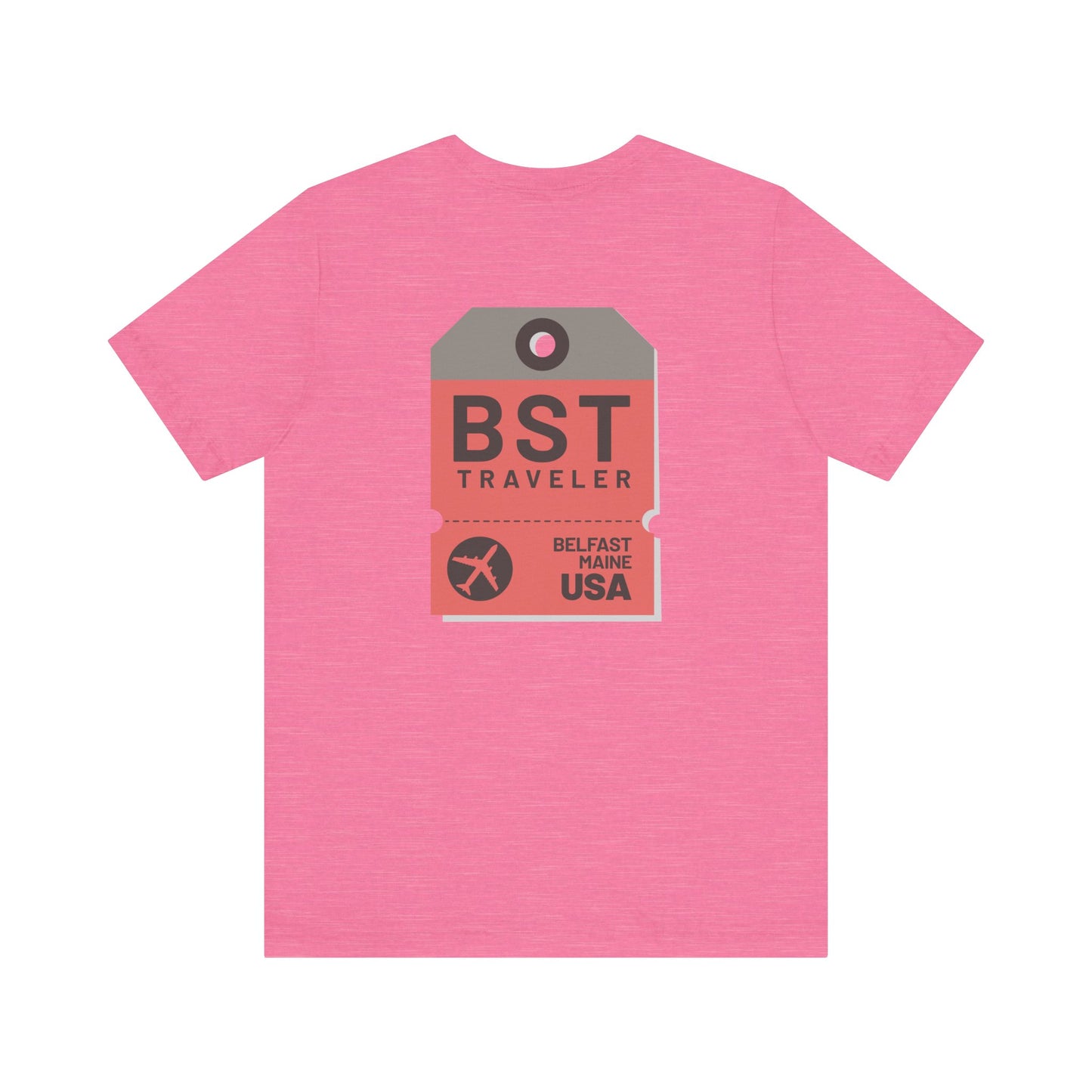 Belfast Maine Luggage Tag Graphic Tee BST