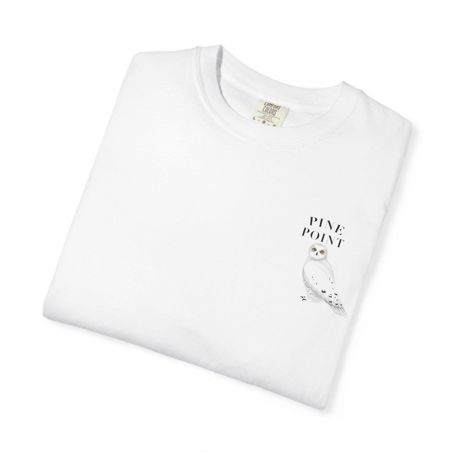 Pine Point Snowy Owl Tee – Comfort Colors 1717