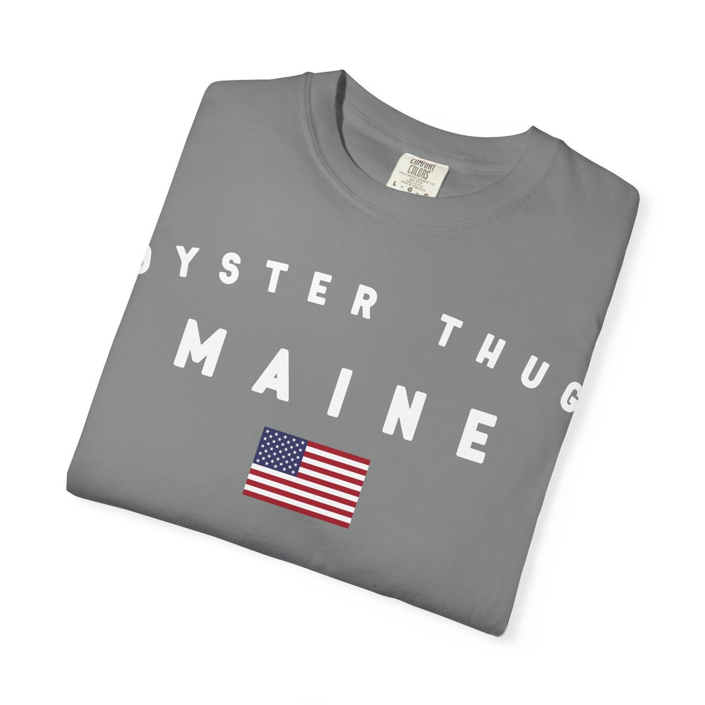 Oyster Thug Maine Tee Shirt - White Letters