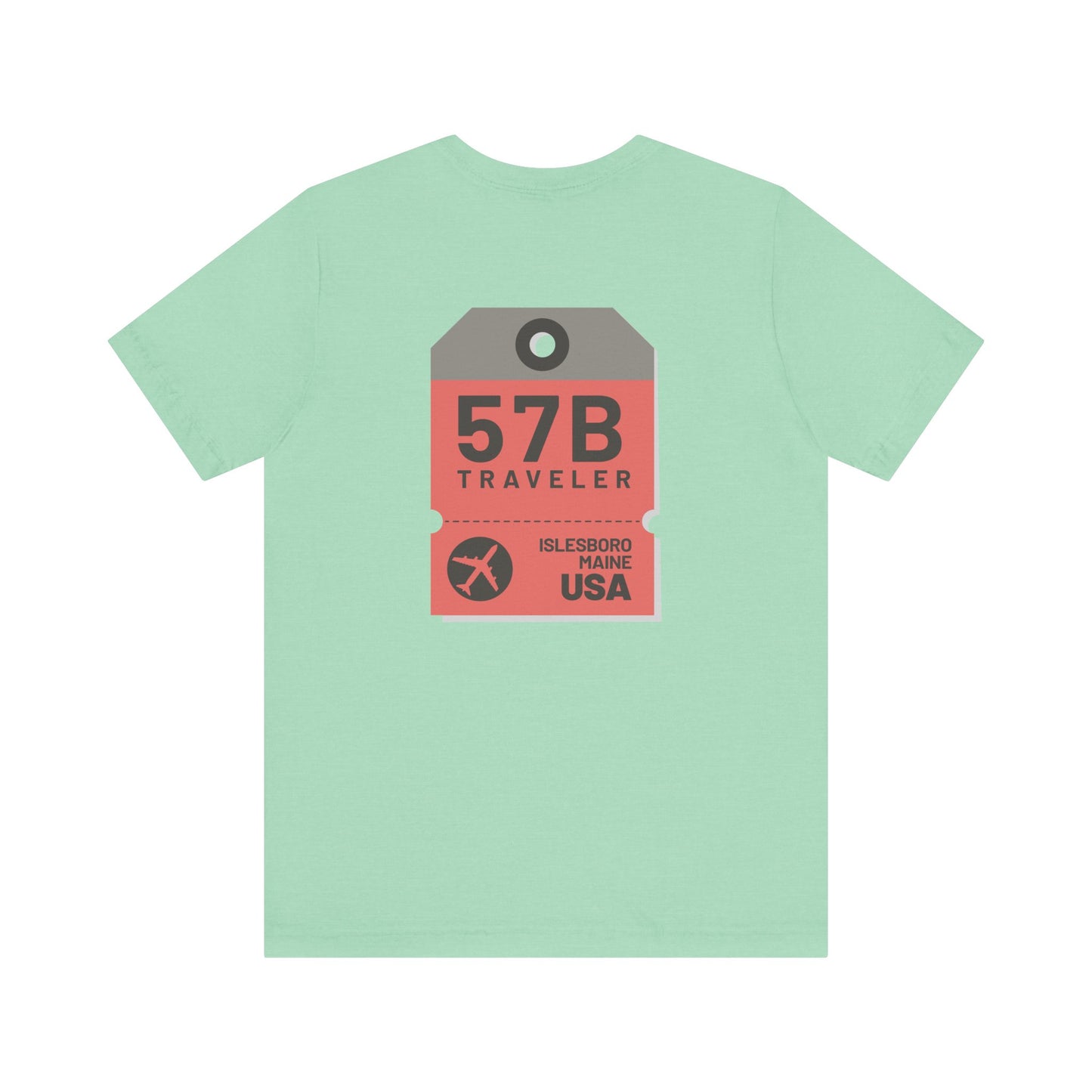 Islesboro Maine Luggage Tag Graphic Tee 57B