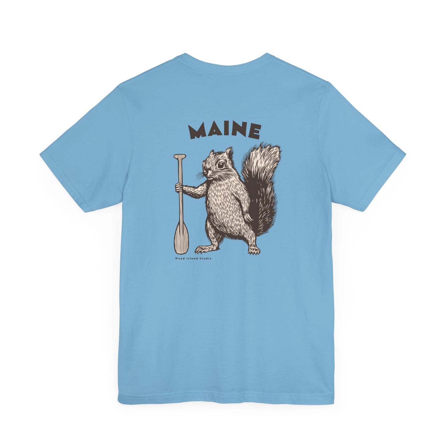Maine Oar Squirrel Graphic Unisex Tee