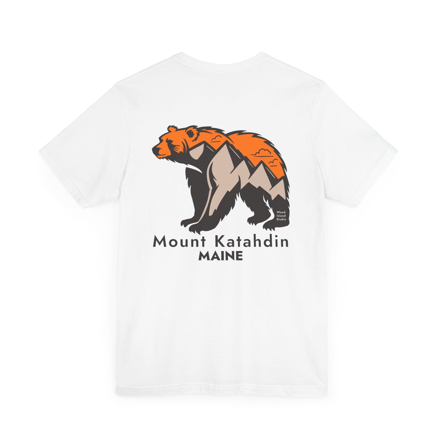 Mount Katahdin Maine Bear Graphic Unisex Tee