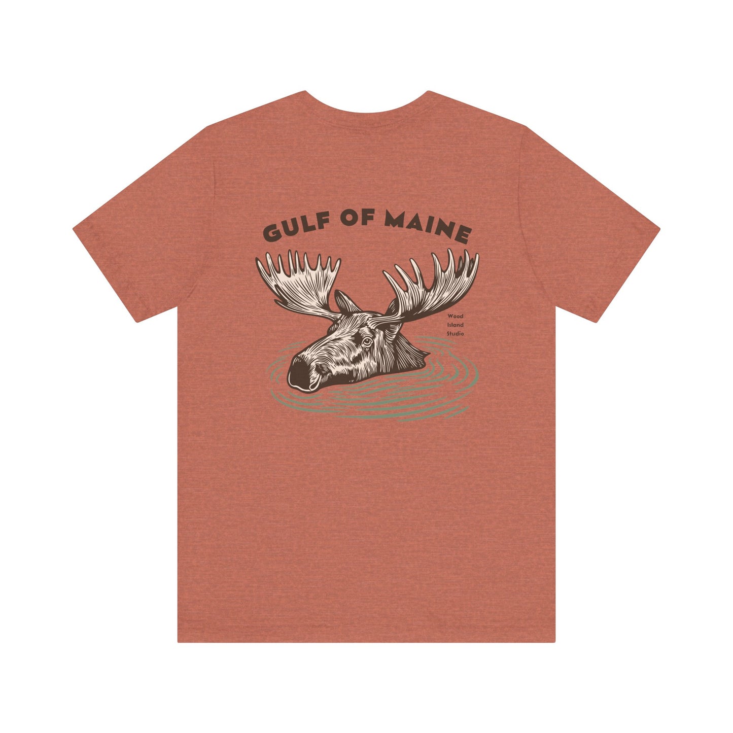 Gulf of Maine Moose Graphic Tee - Unisex Short Sleeve T-Shirt