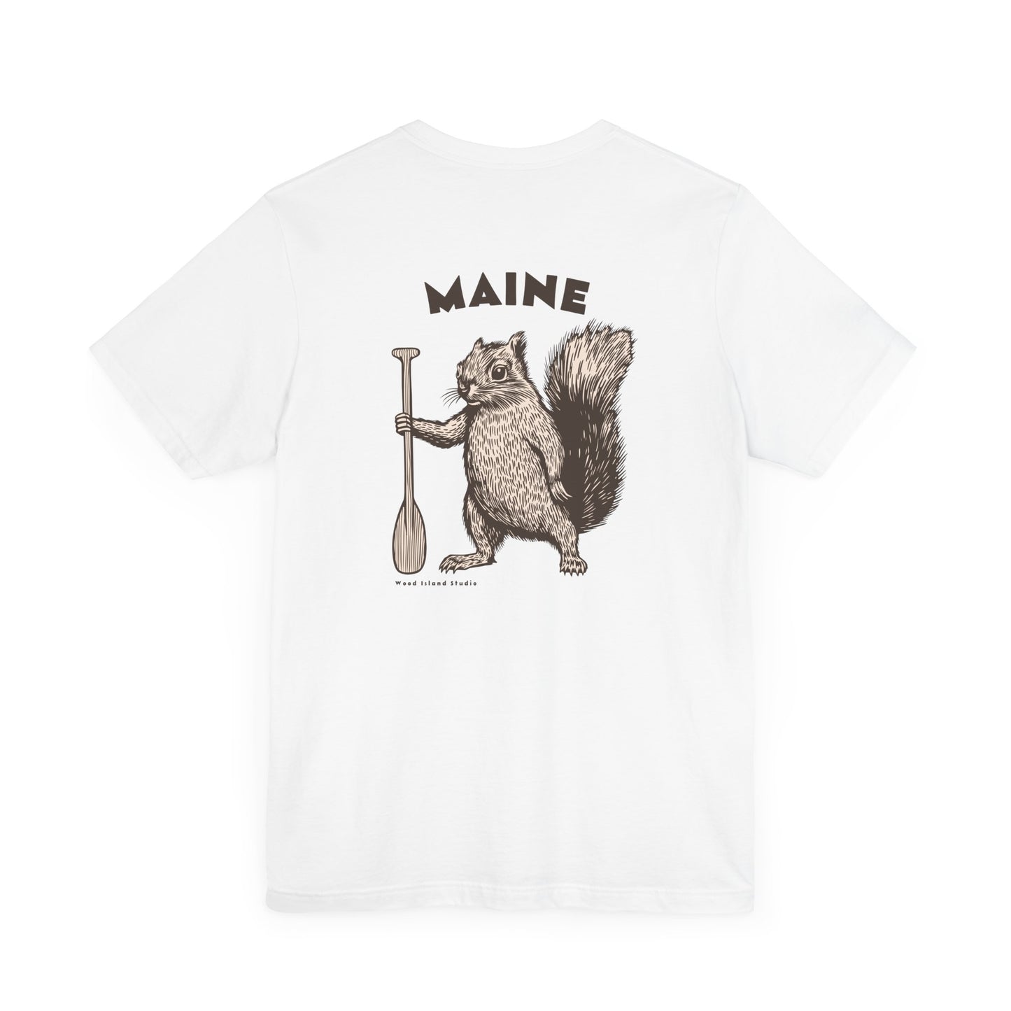 Maine Oar Squirrel Graphic Unisex Tee